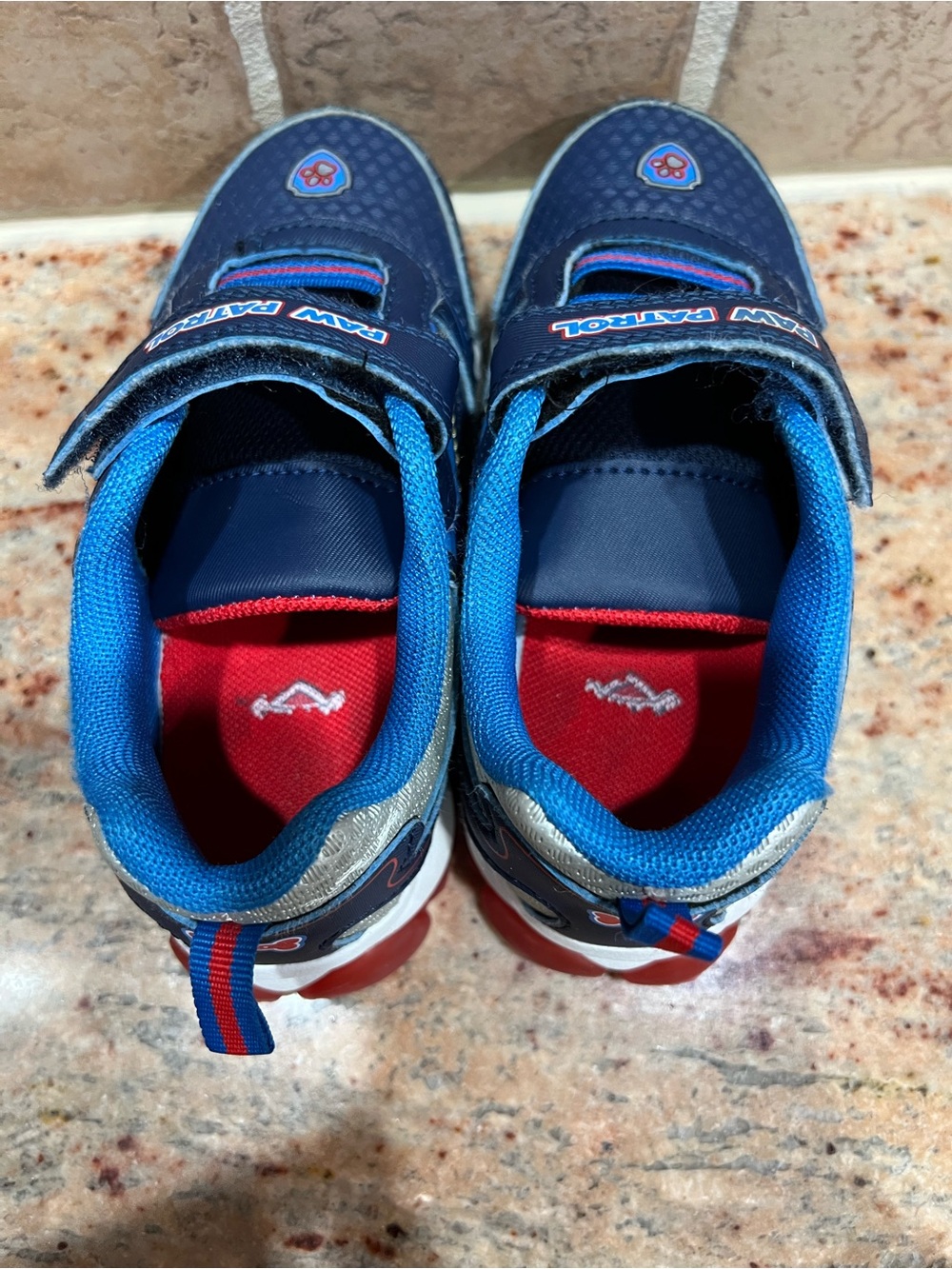 Paw Patrol Navy Blue Kids Light-Up Character Sneakers - Picture 6 of 7